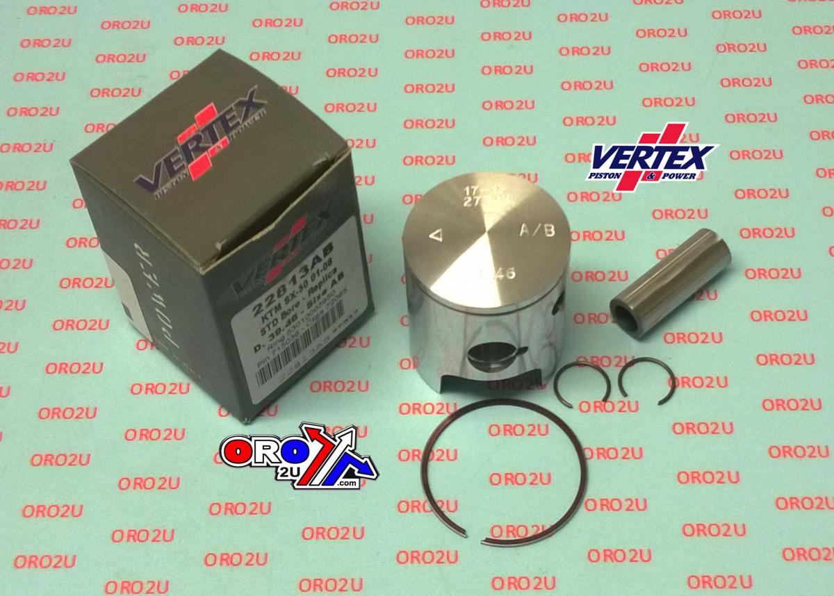 Vertex Piston Kit Vertex 39.5 A/b KTM SX 50 01-08, Vertex 22813ab