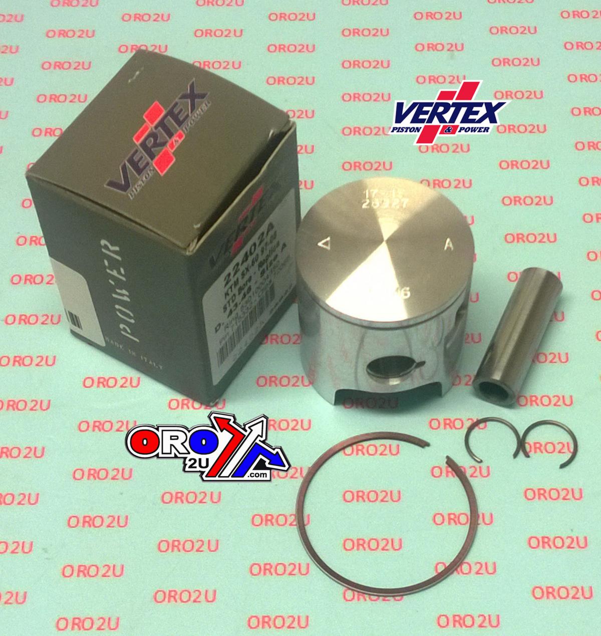 Vertex Piston Kit Vertex 43.5 C KTM SX 60 97-08, Vertex 22402c