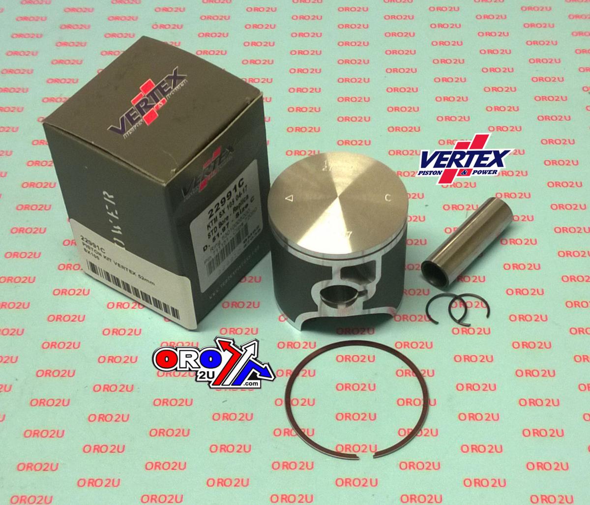 Vertex Piston Kit Vertex 52.0 B KTM SX 105 04-16, Vertex 22991b