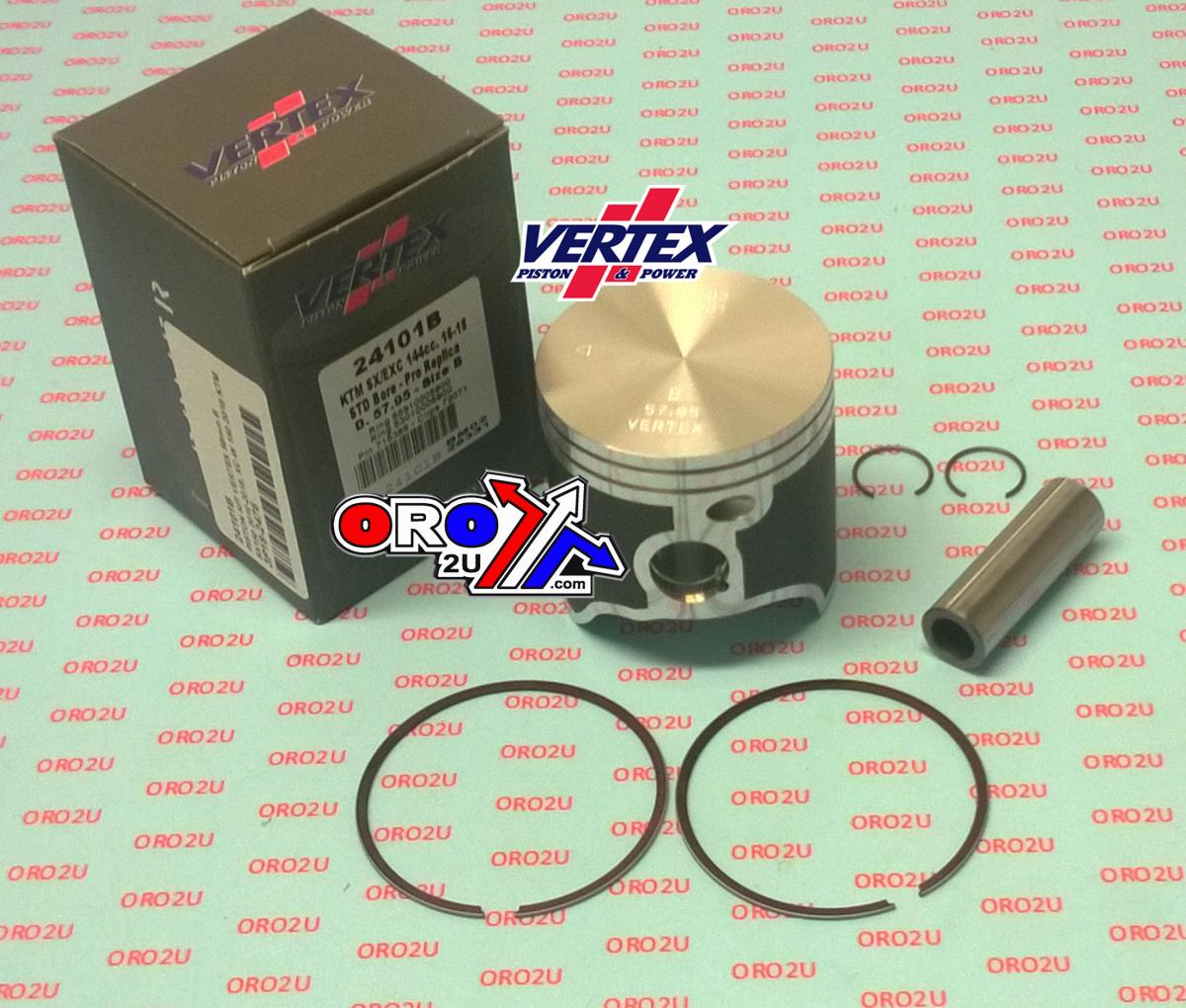 Vertex Piston Kit Vertex 58.0 B KTM SX/EXC/XC-w 150 16-22, Vertex 24101b Husky TE150