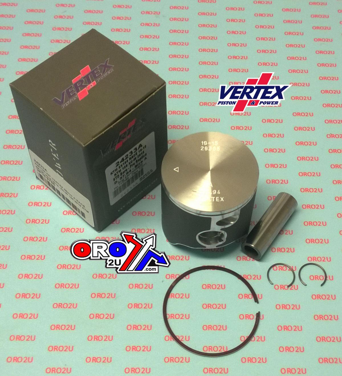 Vertex Piston Kit Vertex 58.0 C Race KTM EXC/SX/XC-w 150 16-22, Vertex 24233c Husky TE Race