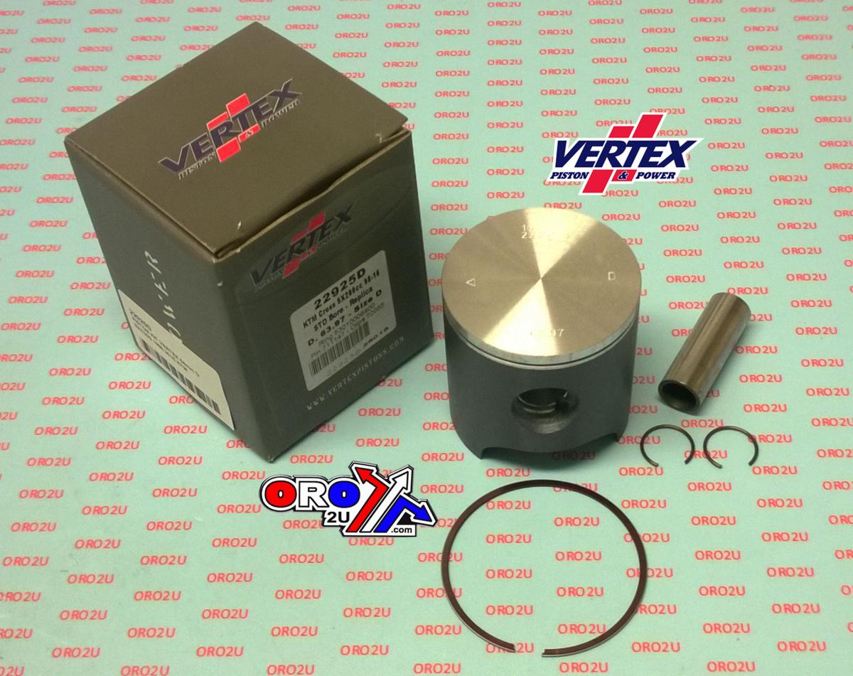 Vertex Piston Kit Vertex 64.0 a KTM Sxc 200 98-16, Vertex 22925a