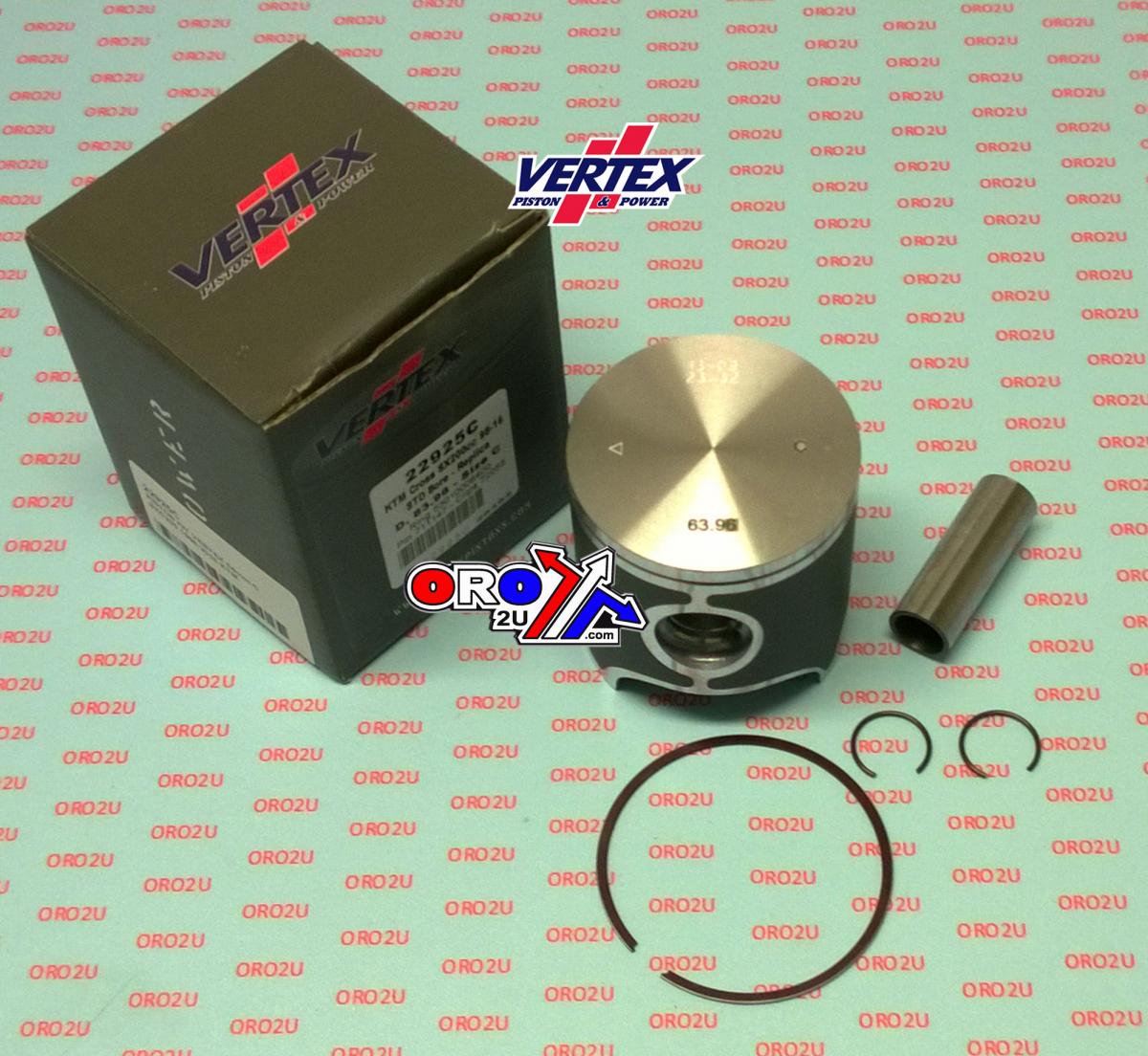Vertex Piston Kit Vertex 64.0 C KTM Sxc 200 98-16, Vertex 22925c