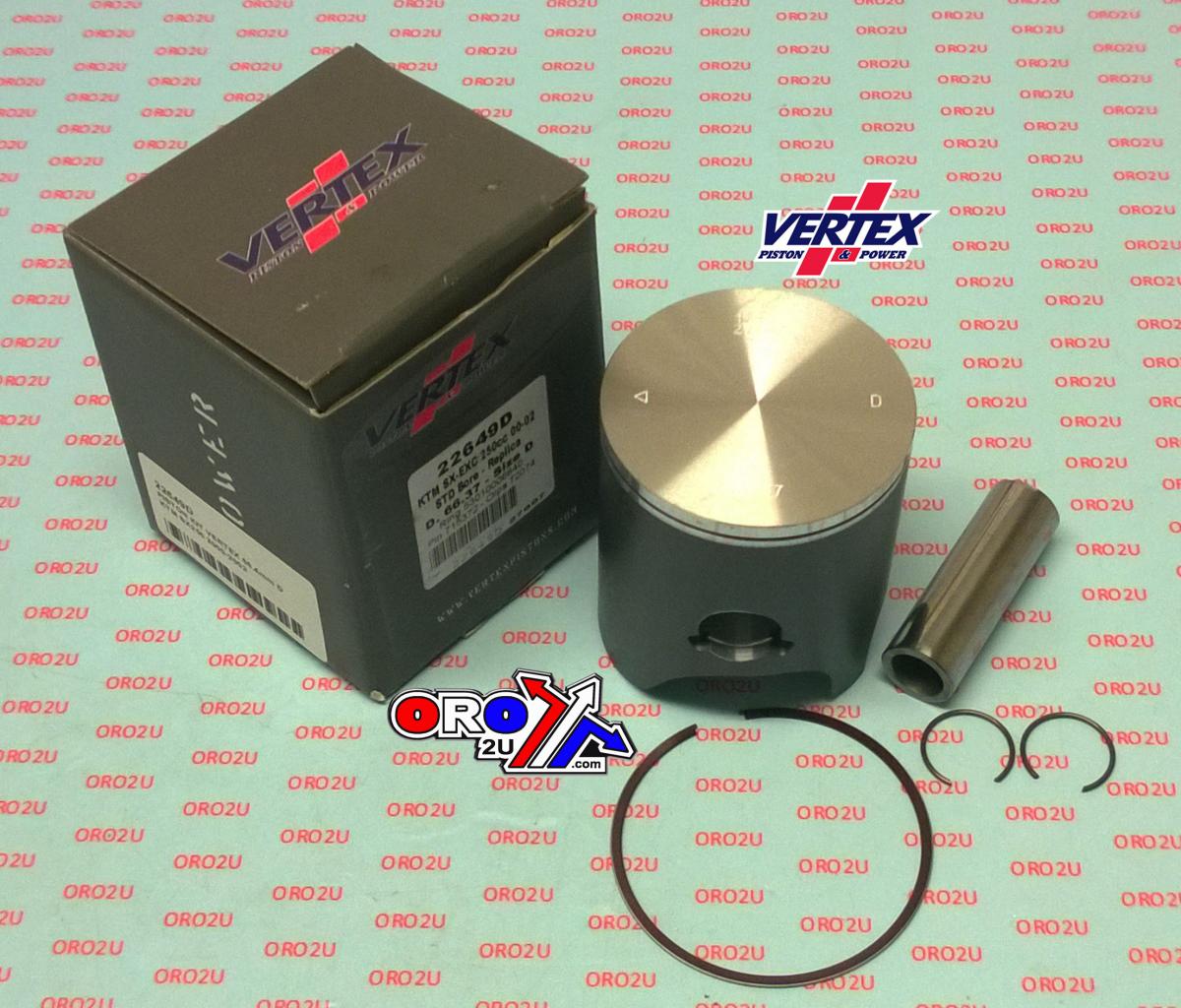 Vertex Piston Kit Vertex 66.4 B KTM SX 250 00-02, Vertex 22649b