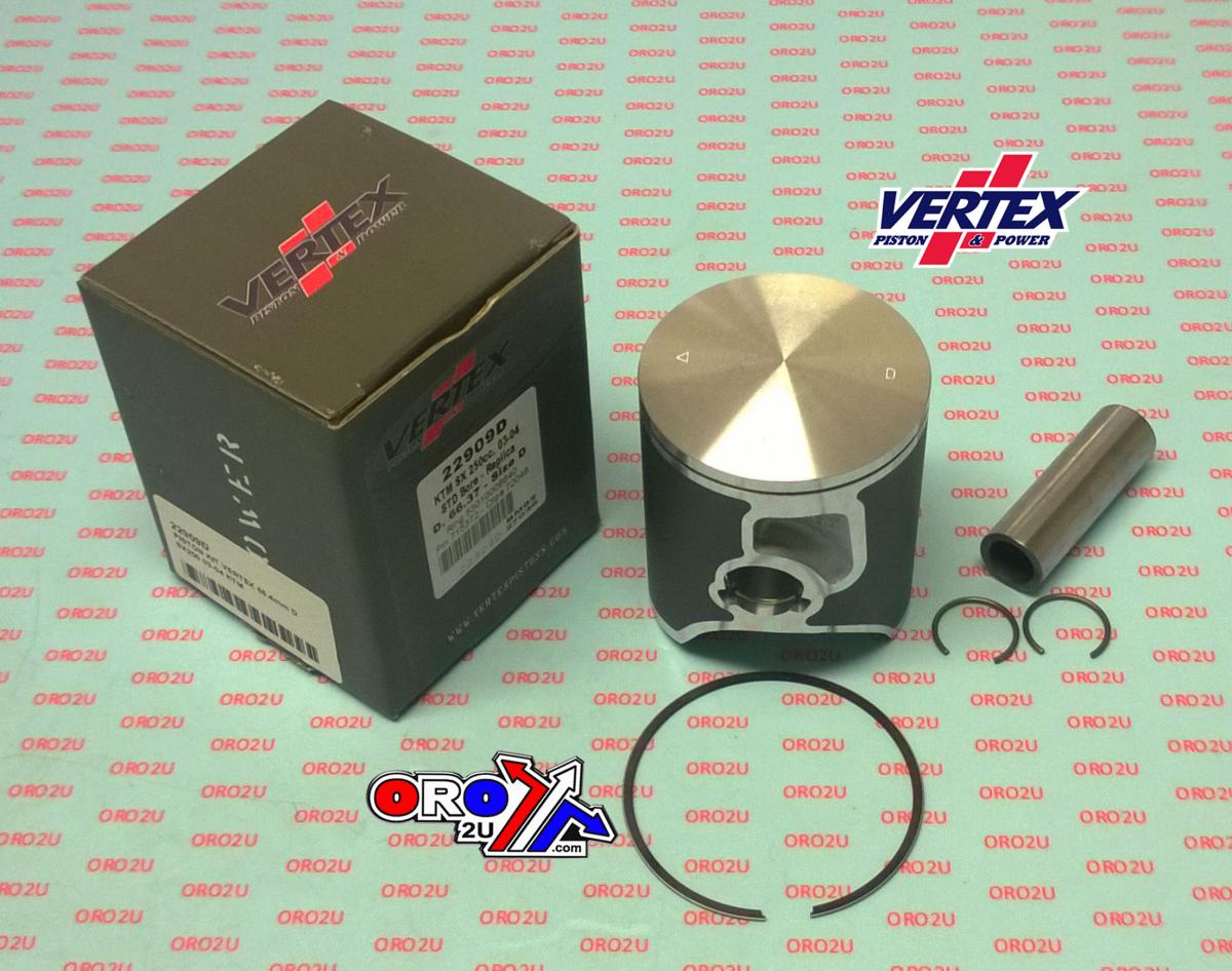 Vertex Piston Kit Vertex 66.4 B KTM SX 250 03-04, Vertex 22909b
