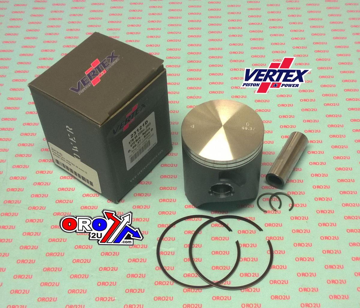 Vertex Piston Kit Vertex 66.4 D KTM SX 250 2005, Vertex 23121d