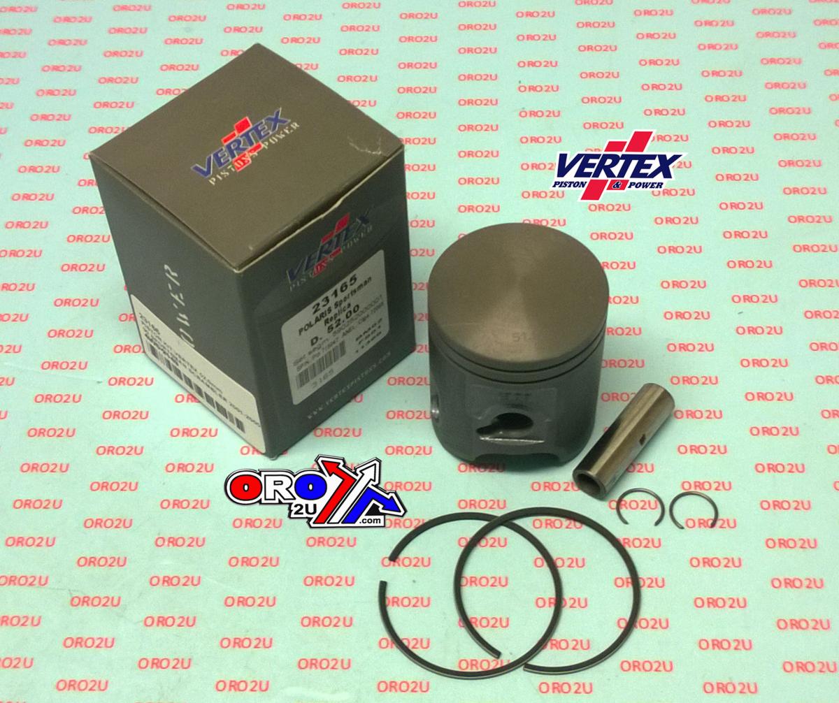 Vertex Piston Kit Vertex 52.5 Polaris 90 Sportsman 01-05, Vertex 23165050 Scrambler Os +0.50