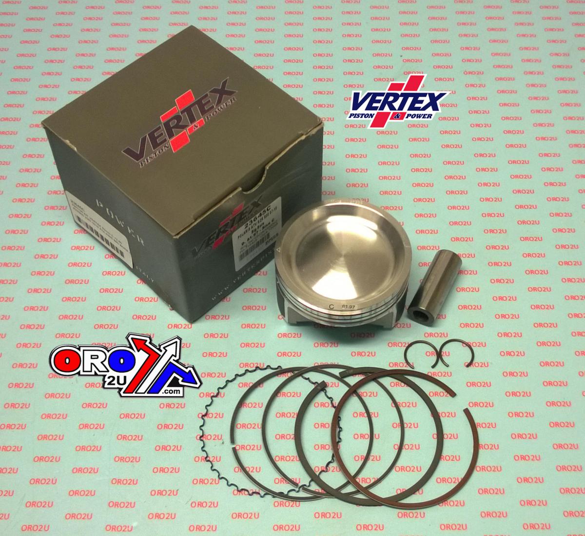 Vertex Piston Kit Vertex 82.0 B Polaris RZR/sportsman 800 09-14, Vertex 23645b Os+2.00 Big Bore Compr 10,2:1