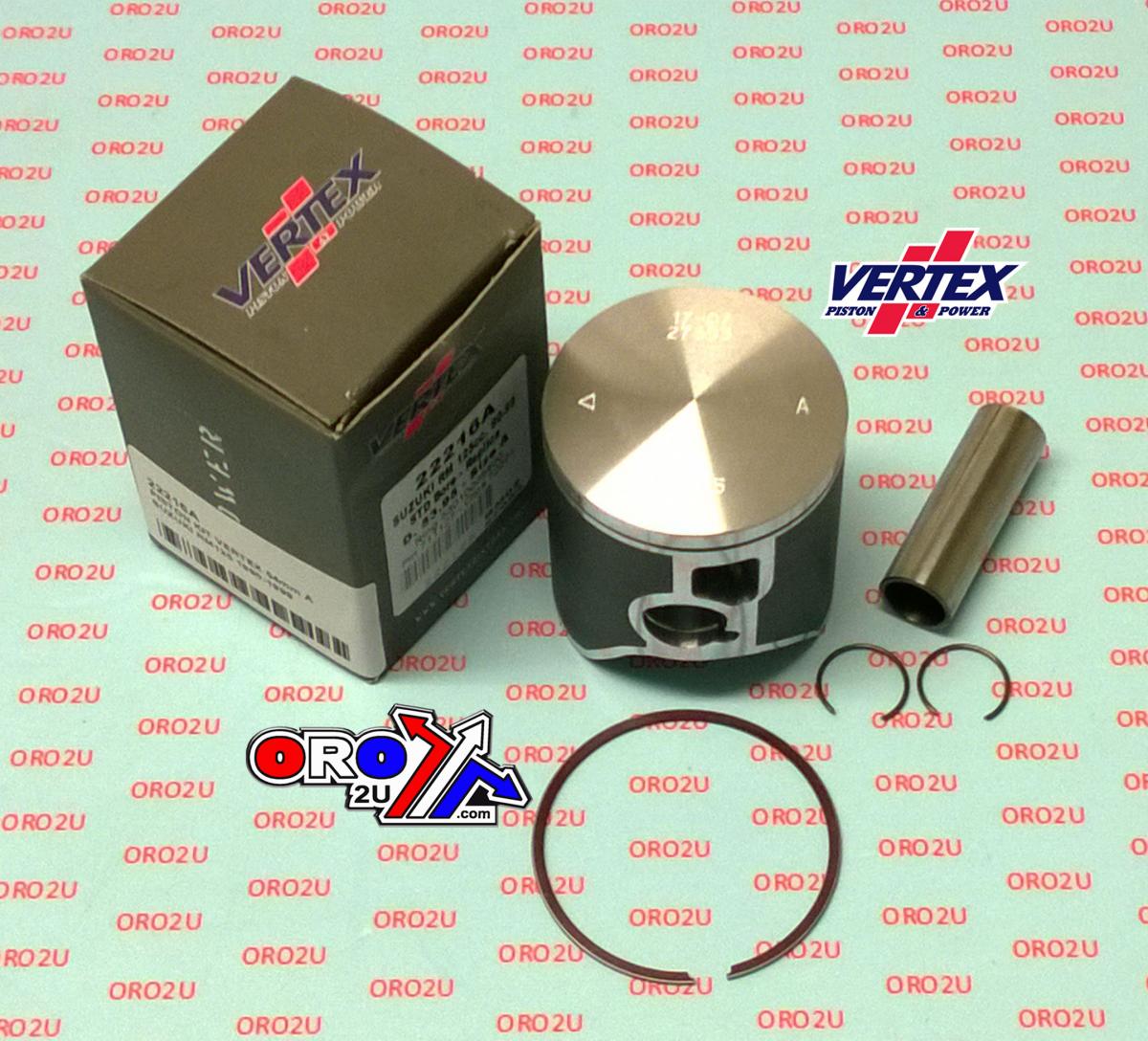 Vertex Piston Kit Vertex 54 B Suzuki RM 125 89-99, Vertex 22216b