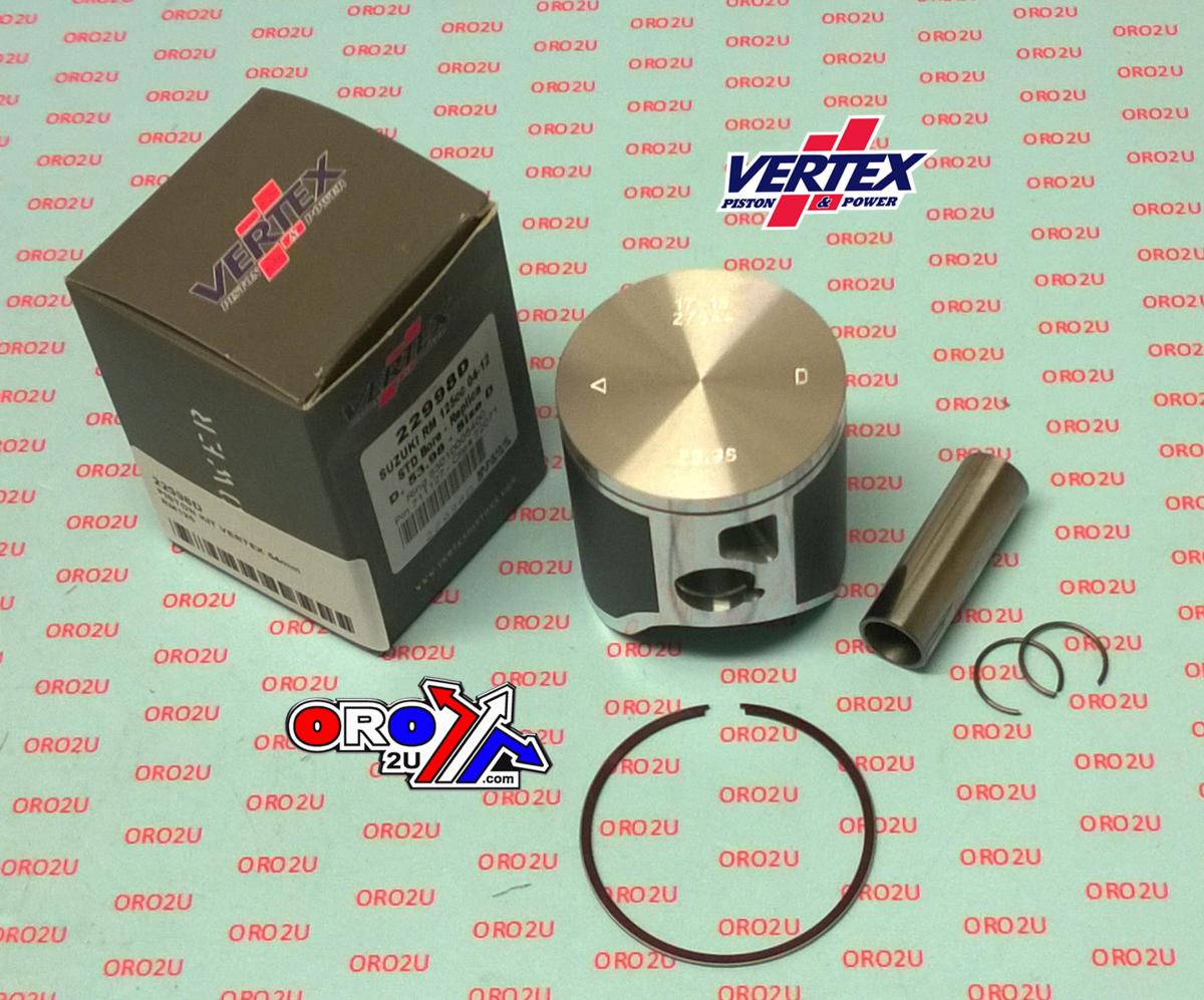 Vertex Piston Kit Vertex 54.0 B Suzuki RM 125 04-12, Vertex 22998b