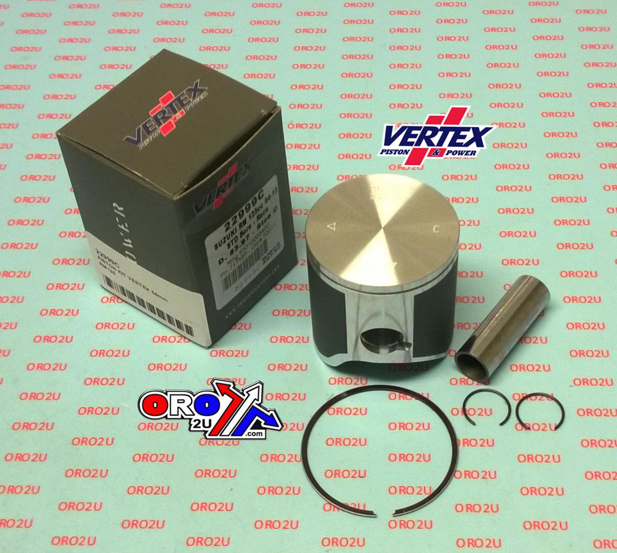 Vertex Piston Kit Vertex 54.0 B Suzuki RM 125 04-12 Race, Vertex 22999b