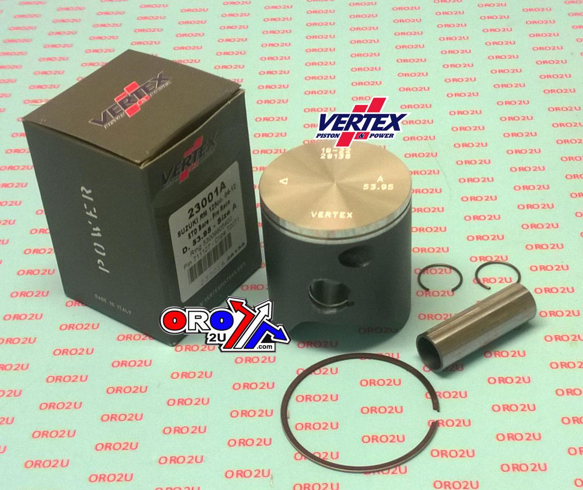 Vertex Piston Kit Vertex 54.0 D Suzuki RM 125 04-12 Pro Race, Vertex 23001d