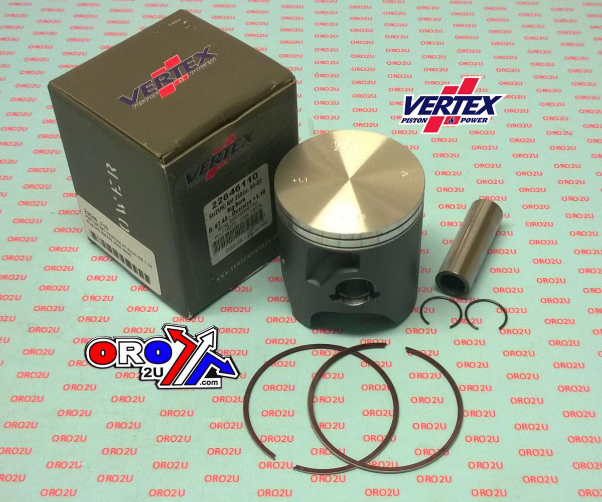 Vertex Piston Kit Vertex 66.4 D Suzuki RM 250 00-02, Vertex 22646d
