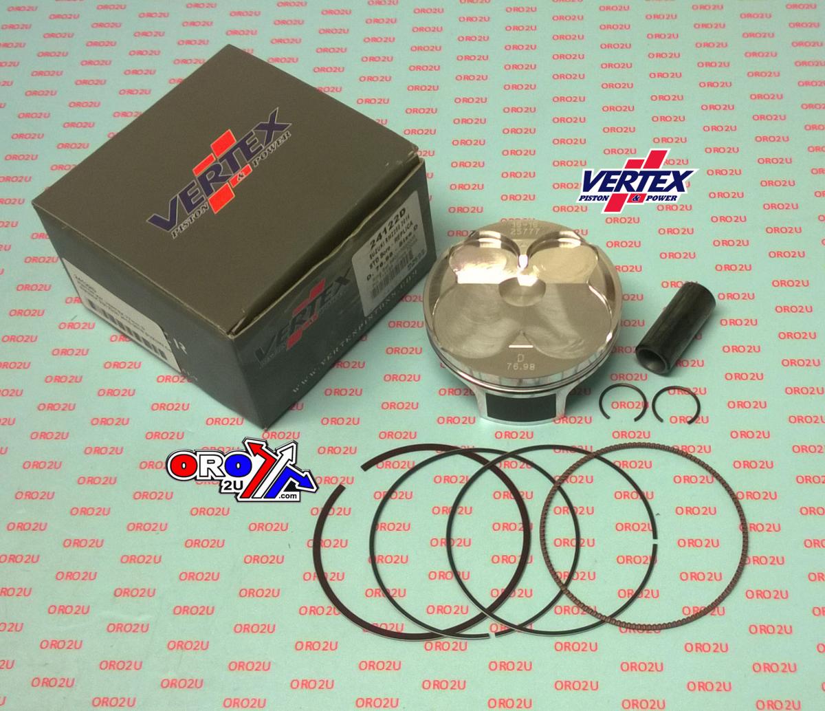 Vertex Piston Kit Vertex 77.0 C Suzuki RM 250 16-22, Vertex 24122c Compr 13,5:1