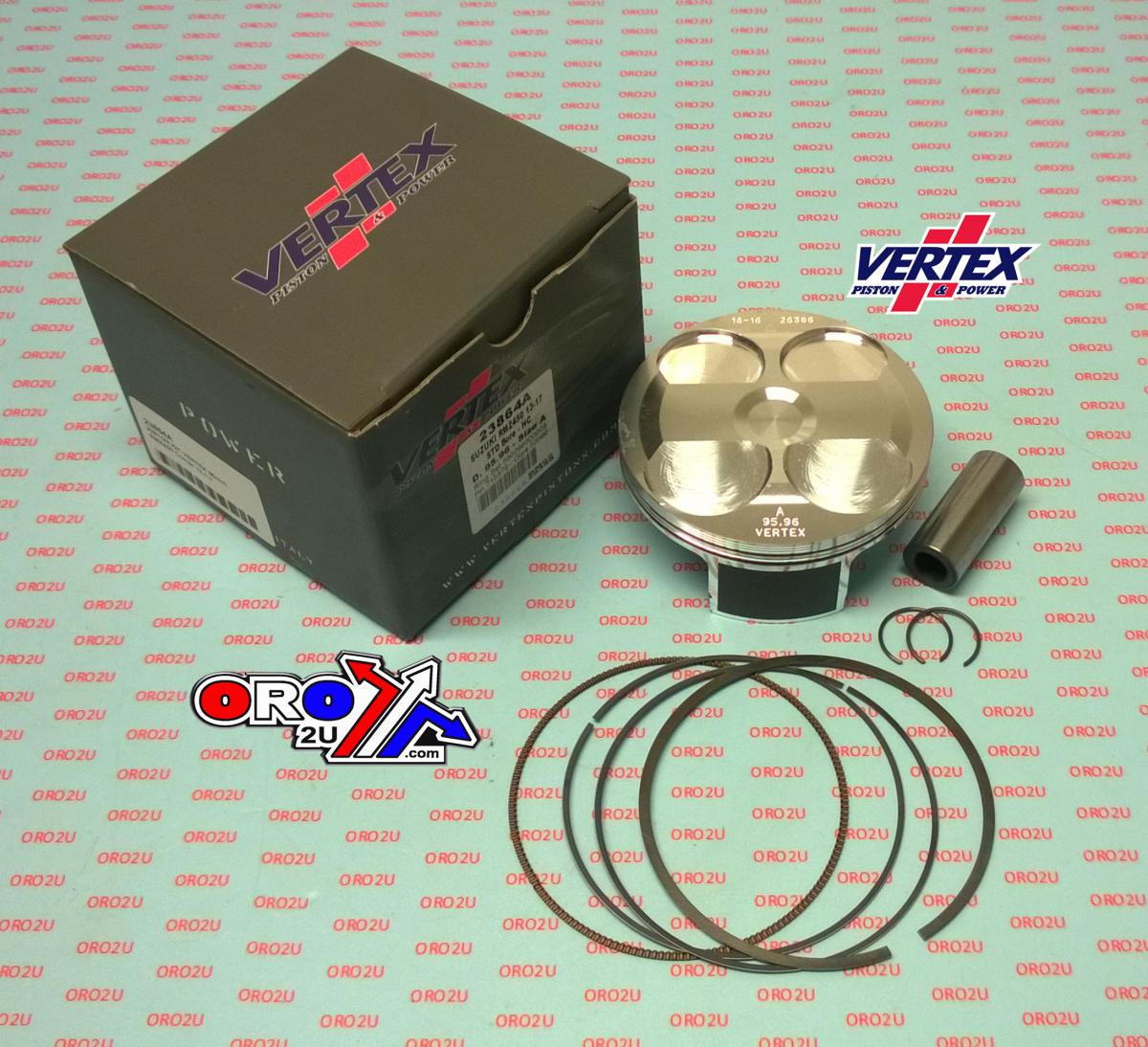 Vertex Piston Kit Vertex 96.0 D Hc Suzuki RMZ 450 13-17, Vertex 23864d Hc Compr 13,1:1