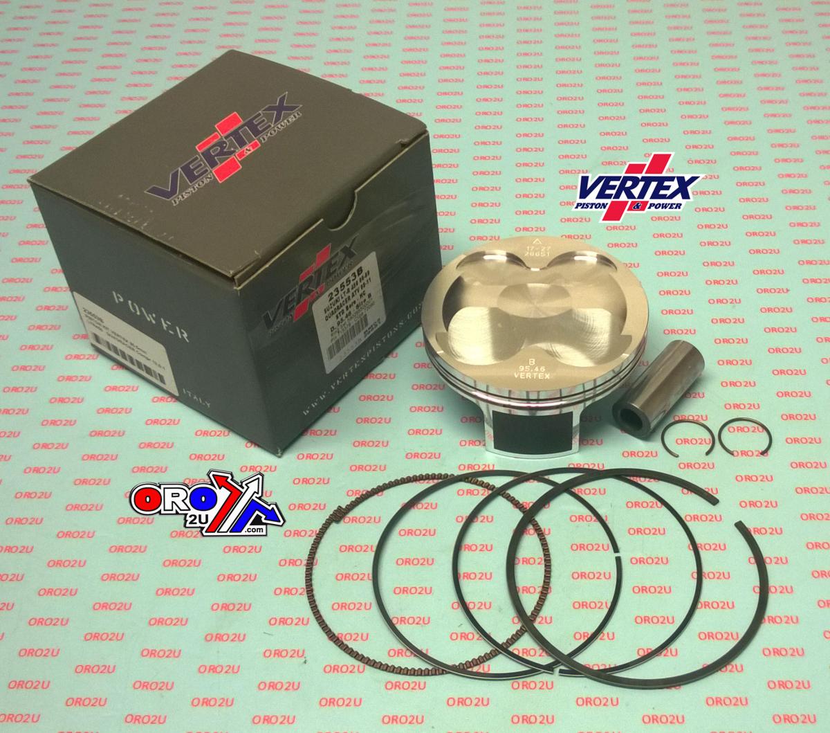 Vertex Piston Kit Vertex 95.5 C Hc Suzuki Ltr 450 06-09, Vertex 23553c Quadracer Hc Compr 13,0:1