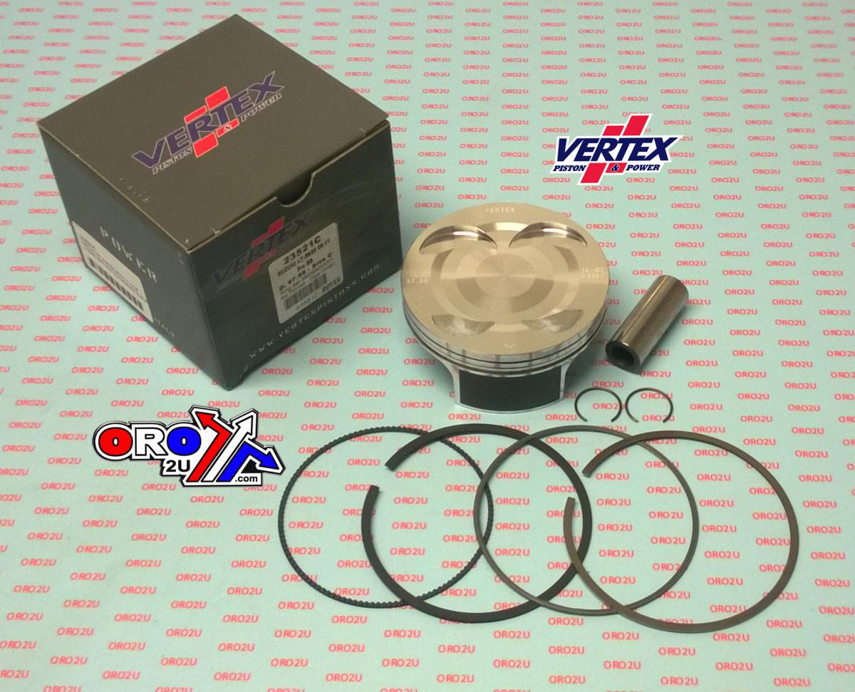 Vertex Piston Kit Vertex 98.0 a Suzuki Ltr 450 06-09, Vertex 23521a Os +2.50 Big Bore Compr 11,7:1