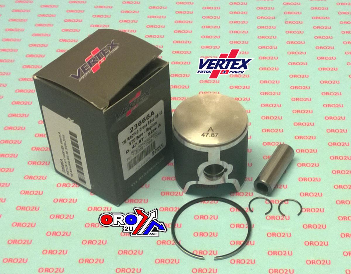 Vertex Piston Kit Vertex 48.0 D Tm Racing MX 85 08-14, Vertex 23666d
