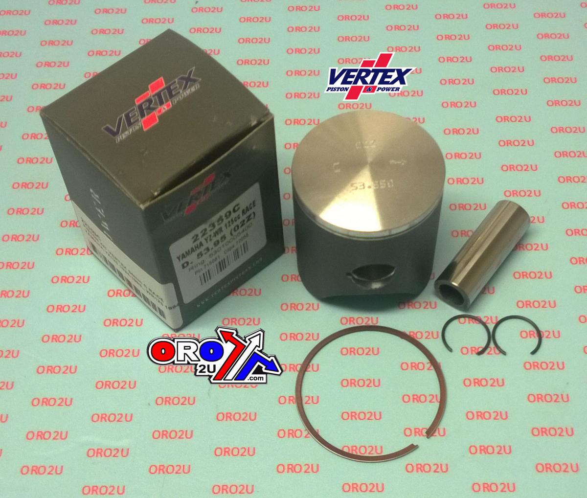 Vertex Piston Kit Vertex 54.0 B Yamaha YZ/WR125 94-96 Race, Vertex 22359b