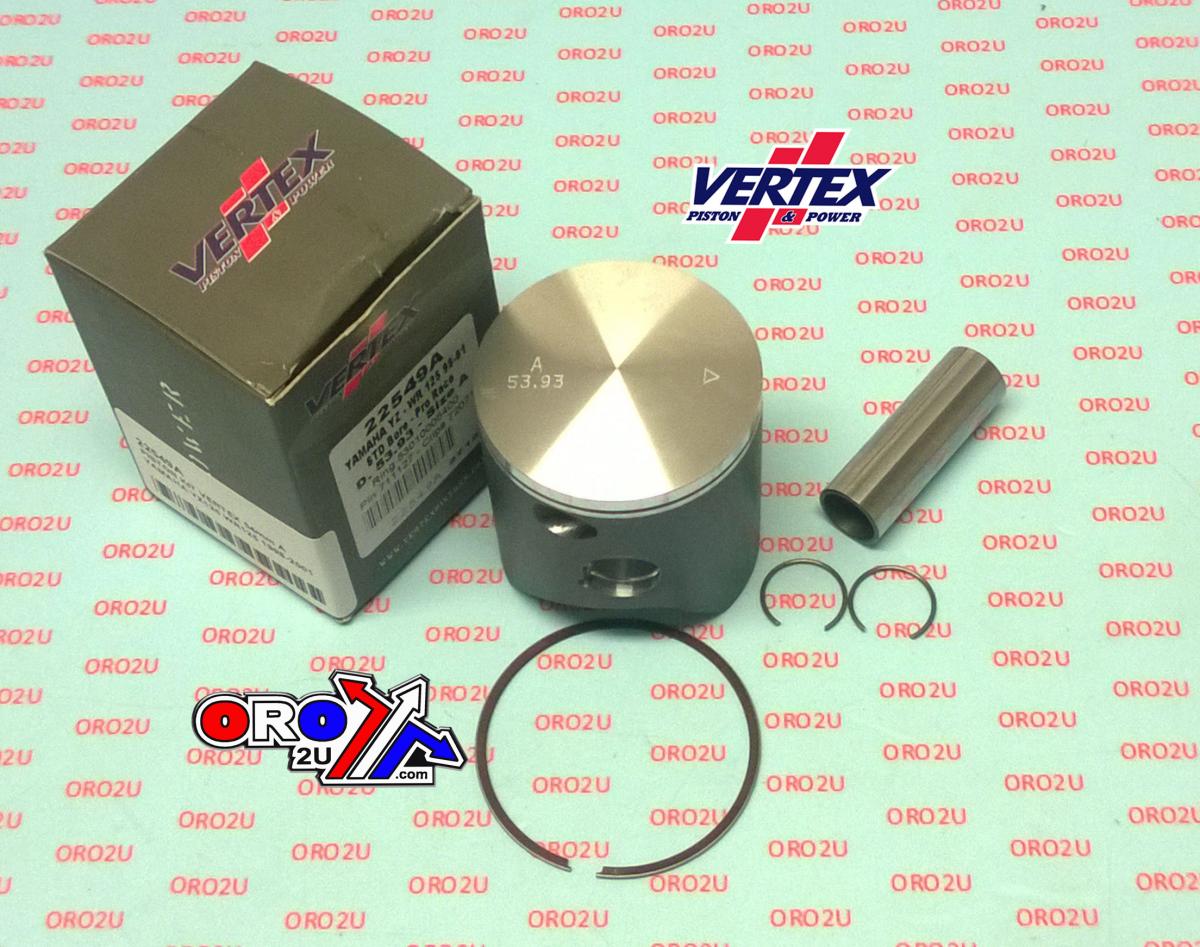 Vertex Piston Kit Vertex 54 Cyamaha YZ/WR 125 98-01, Vertex 22549c