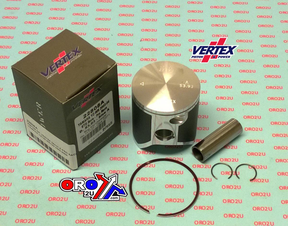 Vertex Piston Kit Vertex 54.0 C Yamaha YZ/WR 125 02-04 Pro Race, Vertex 22808c