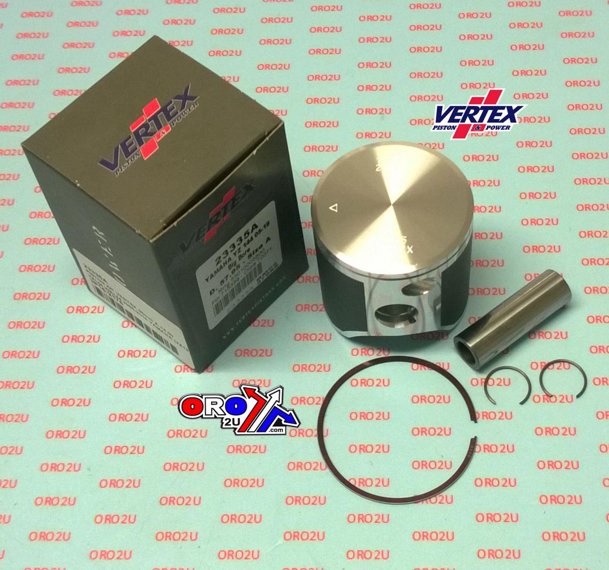 Vertex Piston Kit Vertex 58.0 a Yamaha YZ/WR 144 05-19, Vertex 23335a Os +4.00 Big Bore YZ/WR 125