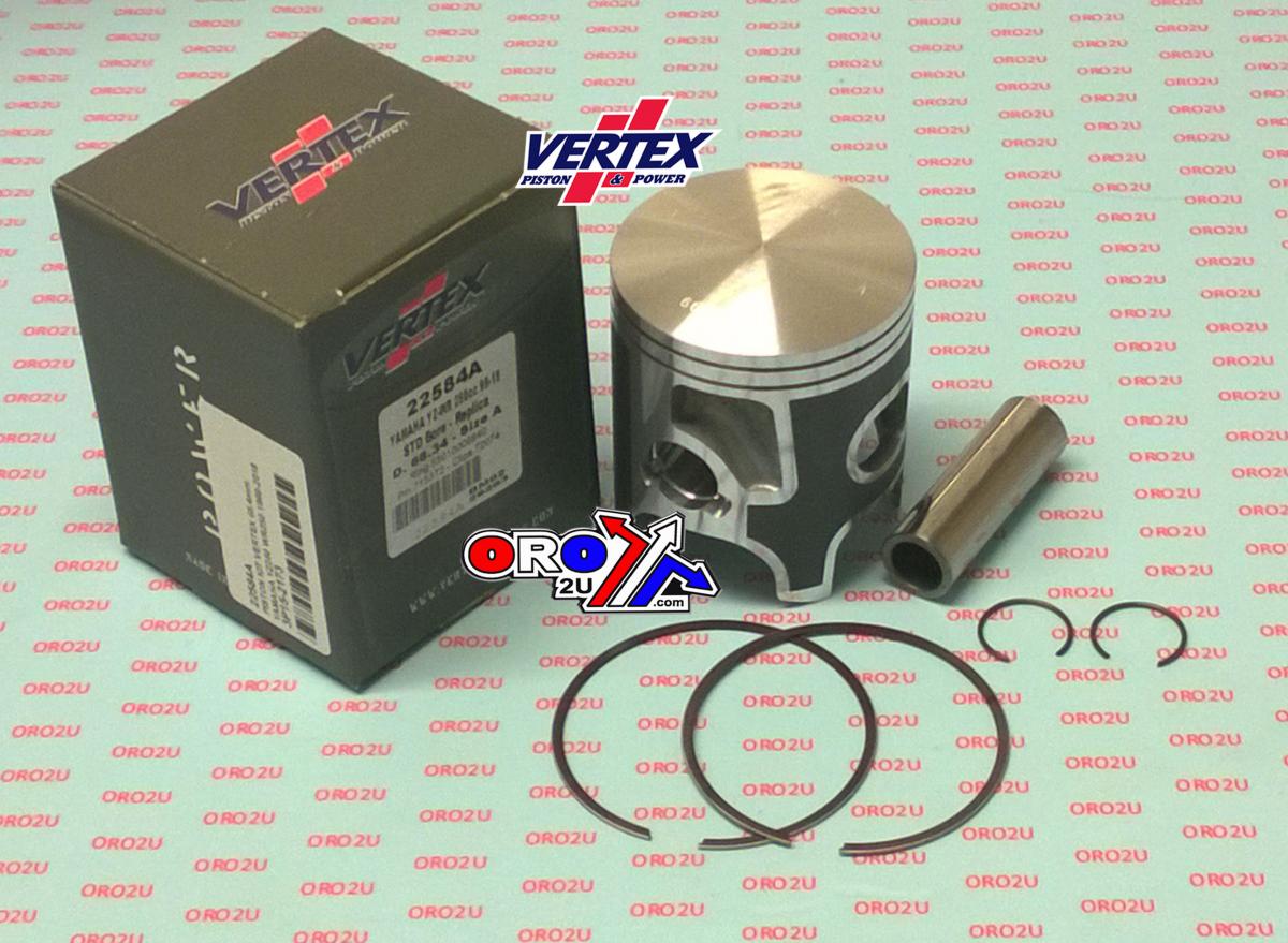 Vertex Piston Kit Vertex 68.0 Yamaha YZ/WR 250 99-22, Vertex 22584160 Os +1.60
