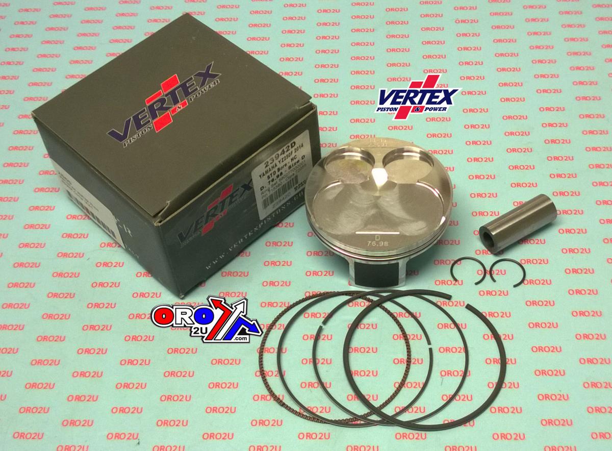 Vertex Piston Kit Vertex 77.0 B Hc Yamaha YZ/WR 250 14-17, Vertex 23942b Hc Compr 14,2:1