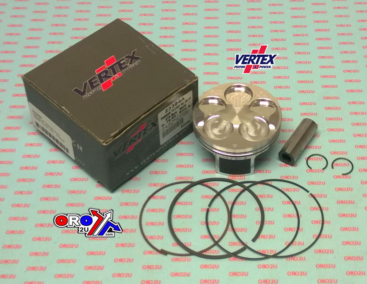 Vertex Piston Kit Vertex 77.0 C Hc Yamaha YZ 250 08-13, Vertex 23394c Hc Compr 13,9:1 2 Rings