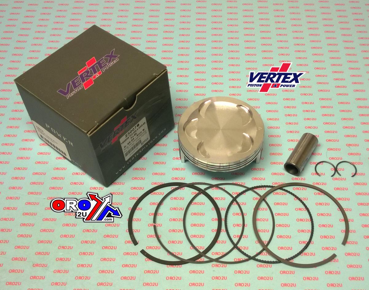 Vertex Piston Kit Vertex 97.0 C Yamaha Yfz 450 04-09, Vertex 23007c Os +2.00 Compr 12,0:1 Big Bore