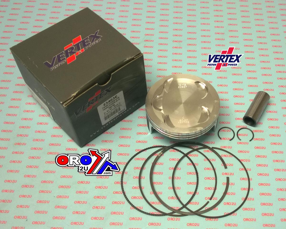 Vertex Piston Kit Vertex 98.0 C Yamaha Yfz 450 S/r 04-17, Vertex 23403c Os +3.00 Big Bore Compr 12,0:1