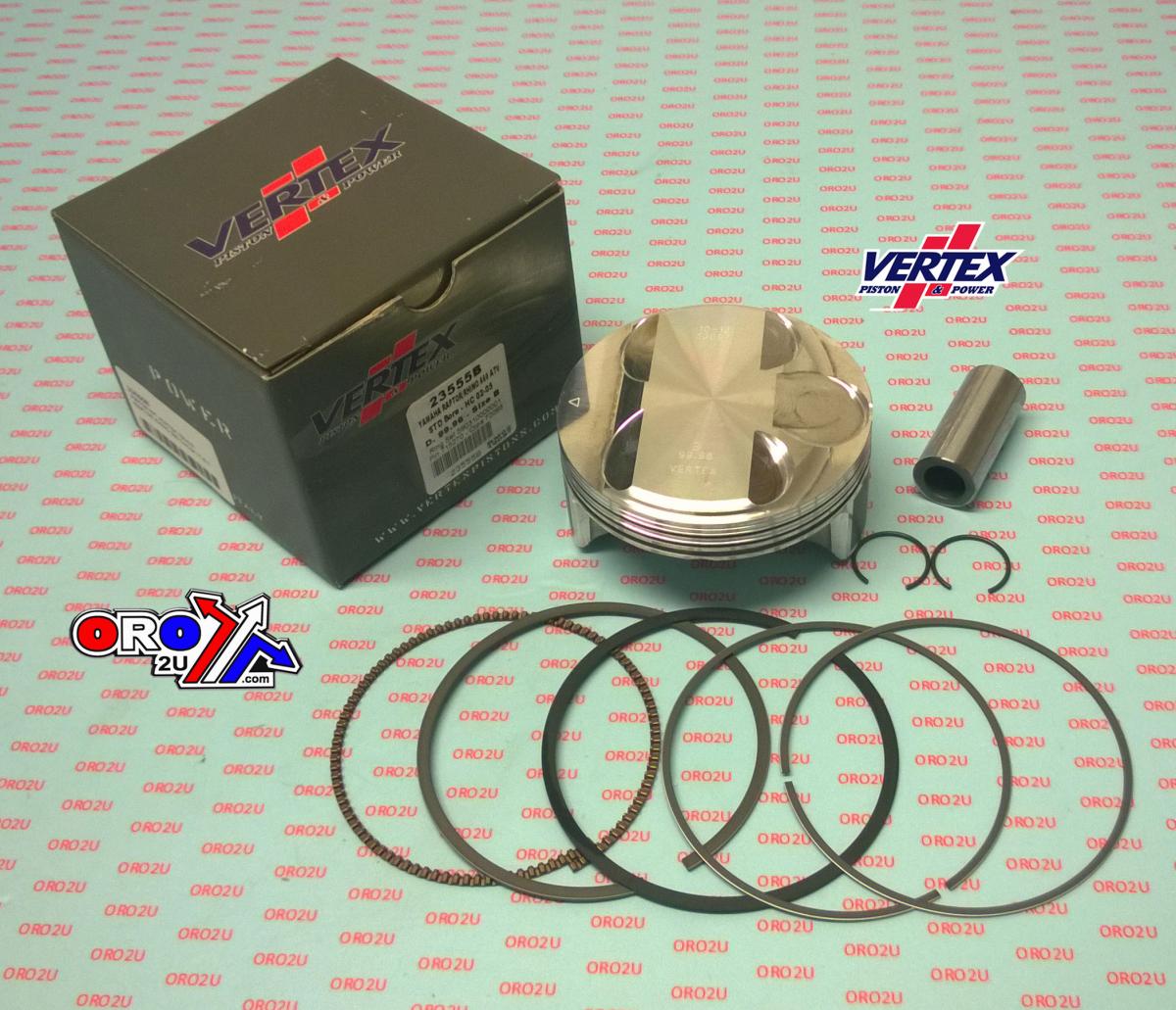 Vertex Piston Kit Vertex 100.0 B Hc Yamaha 660 Raptor 02-05, Vertex 23555a Rhino Hc Compr 11,0:1