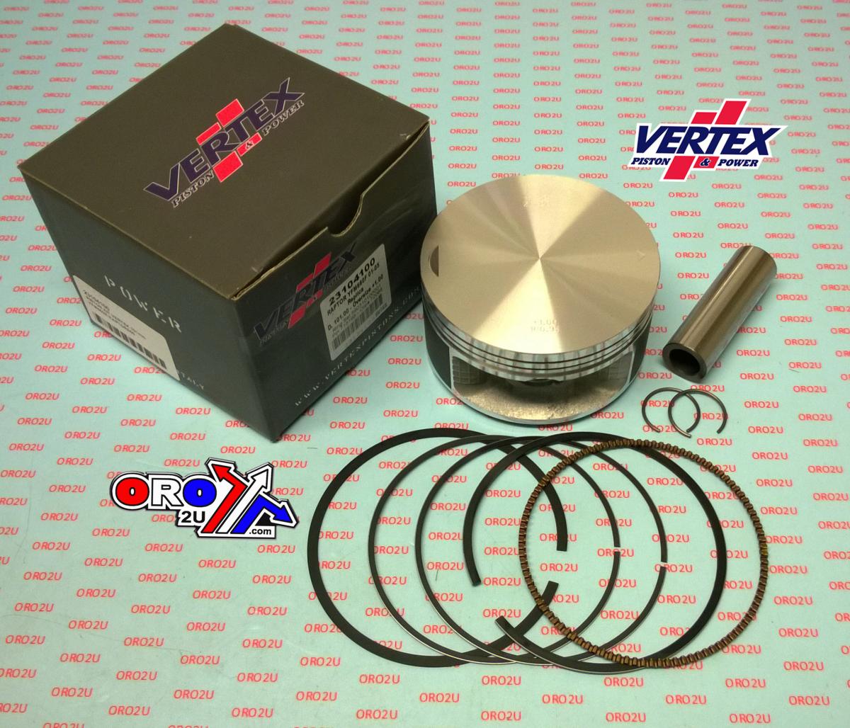 Vertex Piston Kit Vertex 100.5 Yamaha Yfm 660 01-08, Vertex 23104050 Os +0.50 Raptor Grizzly Compr 9,9:1