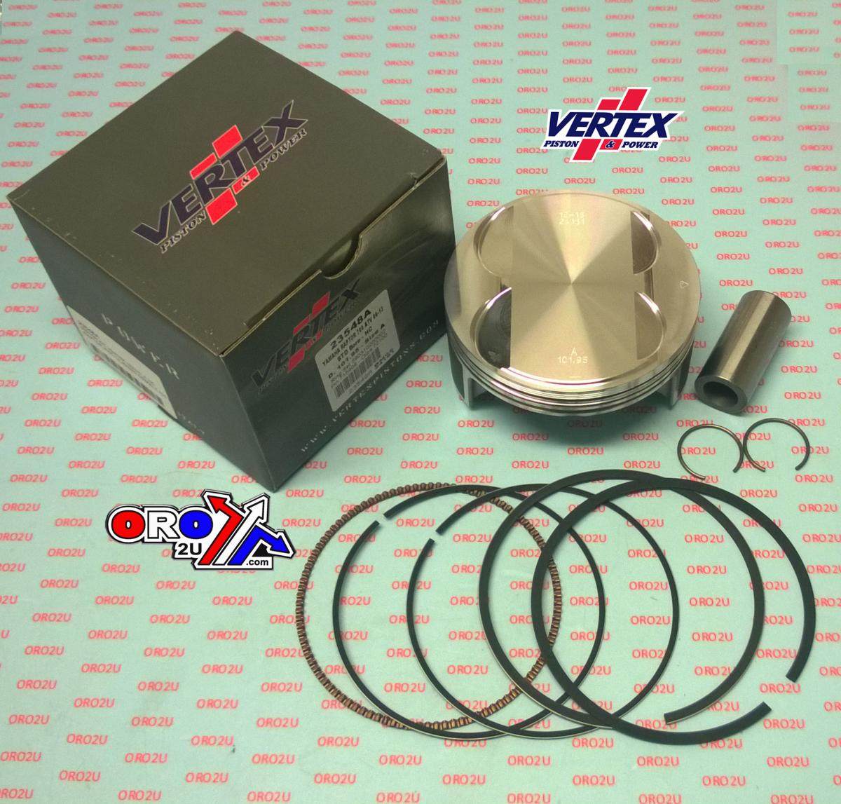Vertex Piston Kit Vertex 102.0 B Hc Yamaha 700 Raptor 06-14, Vertex 23548a Rhino/grizzly Hc Compr 11,0:1