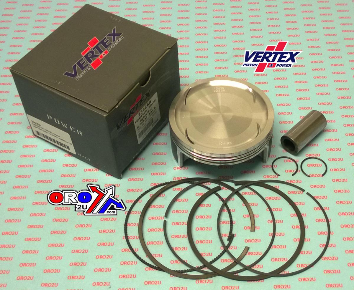 Vertex Piston Kit Vertex 105.0 B Yamaha 700 Raptor 06-14, Vertex 23626b Os+3.00 Rhino/grizzly Big Bore