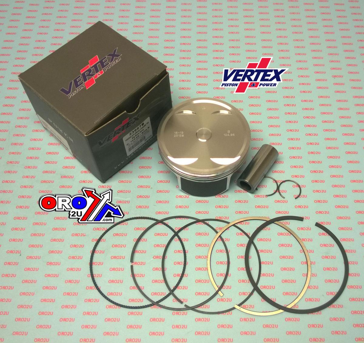Vertex Piston Kit Vertex 105.0 C Yamaha Raptor 700 14-17, Vertex 23967c Os+3:00 Big Bore Grizzly/viking