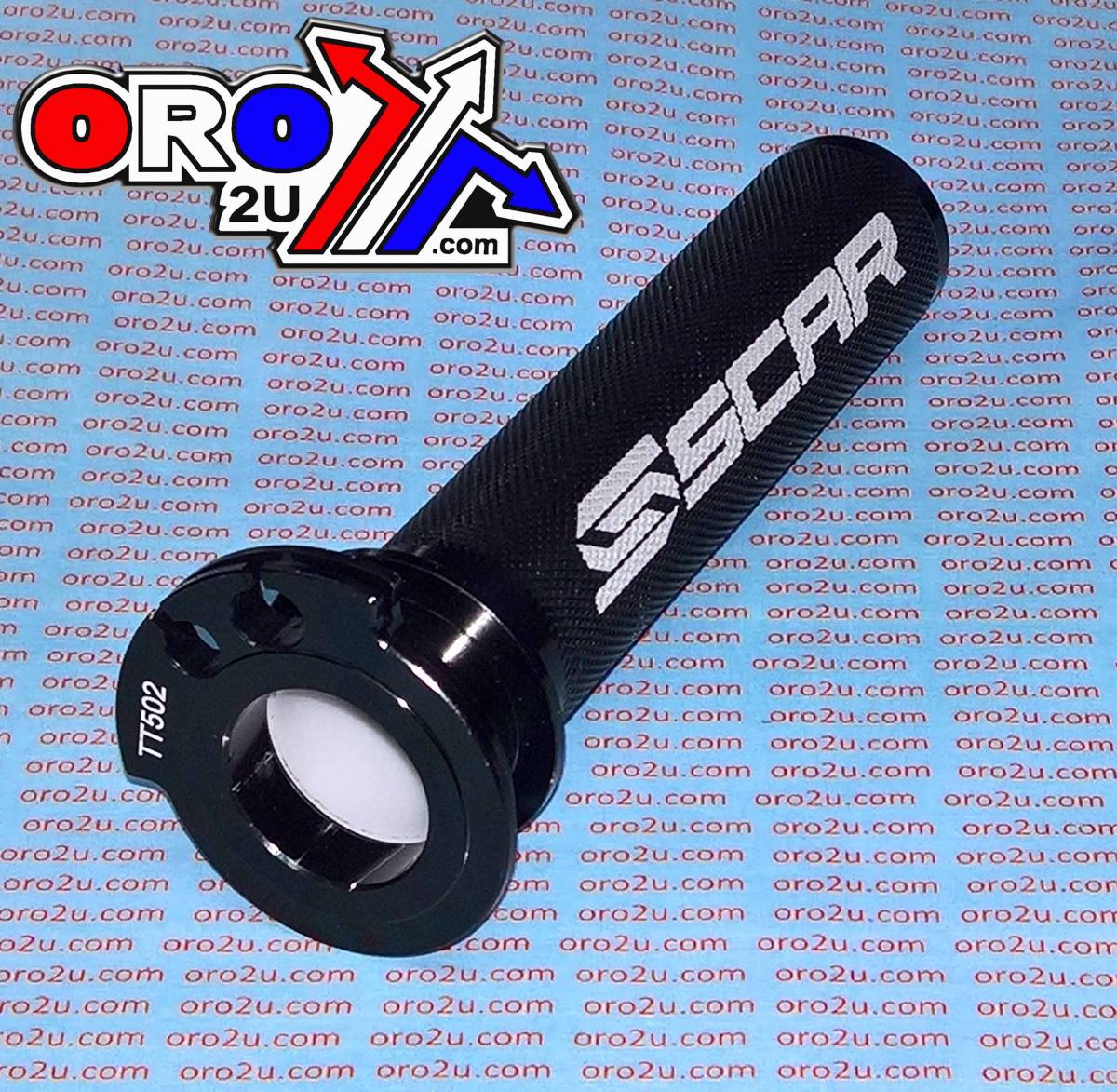 Scar Racing Throttle Tube / Bearing, KTM 4-stk Scar Racing TT502 Black, Aluminium Cnc Billet 4-stroke