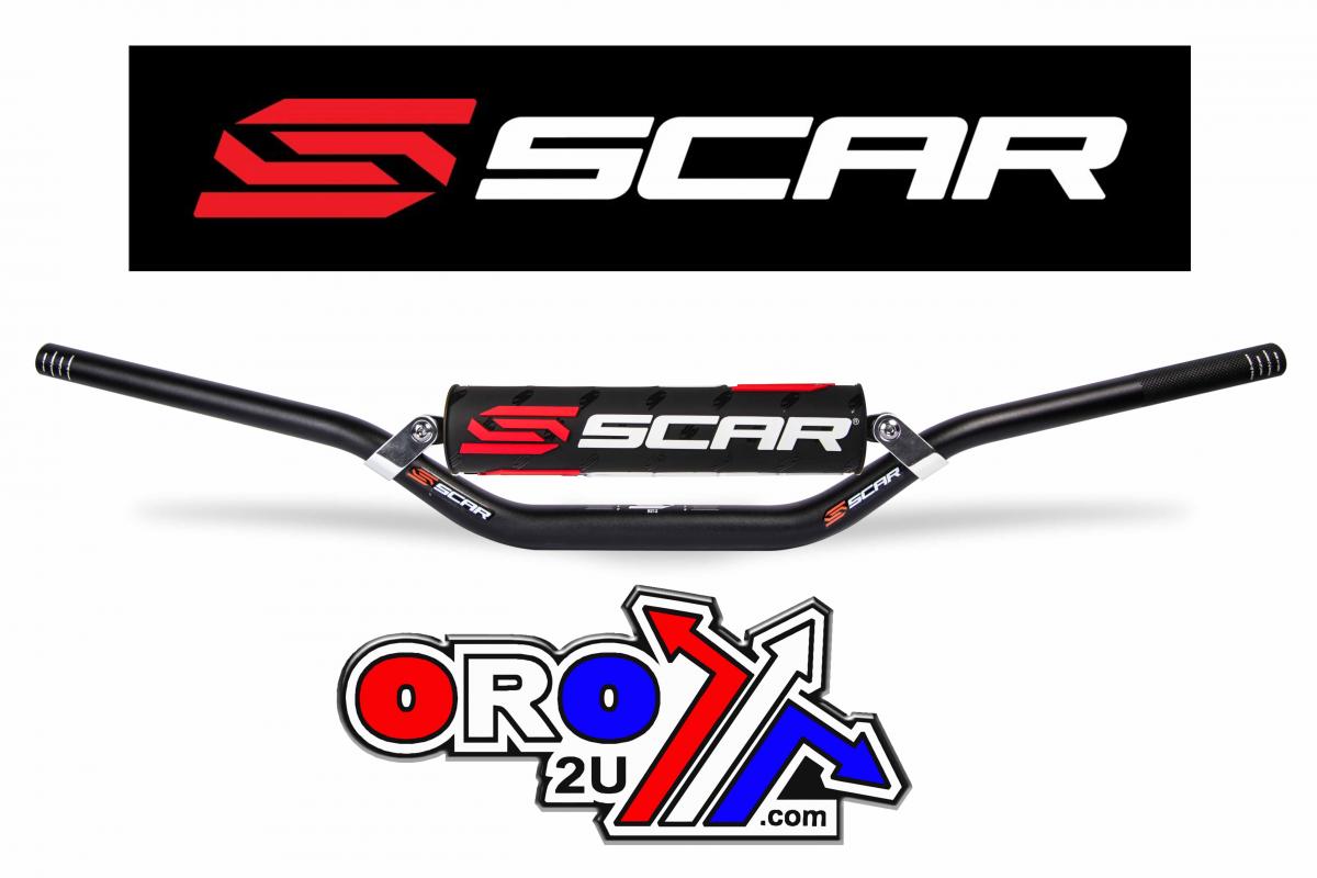 Scar Racing Handlebar Evolution X2 28.6 (1 1/8), with Cross Bar - Rc Style - Black, Scar Racing S9212