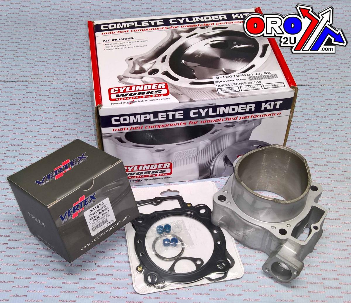 Cylinder Works Cylinder Kit 17-18 CRF450 96mm, Works 10010-k01