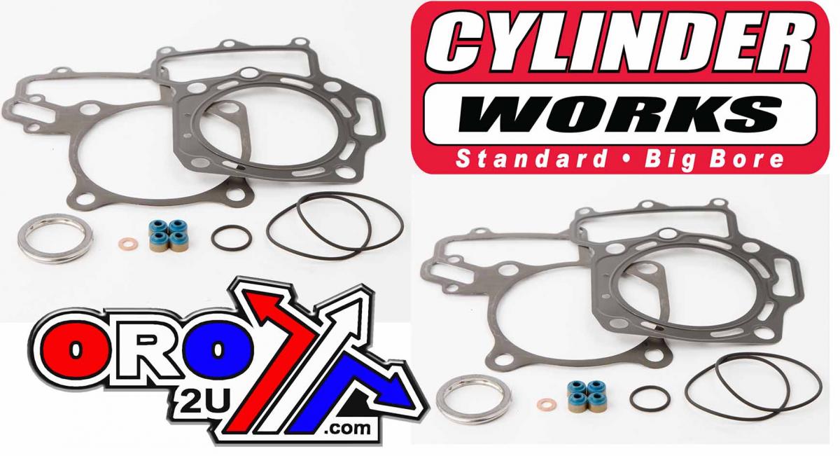 Cylinder Works Gasket Top Kit 05-18 KVF700 91mm, Works Big Bore 31007-g01, 2005 - 2018 Kawasaki Brute Force 750