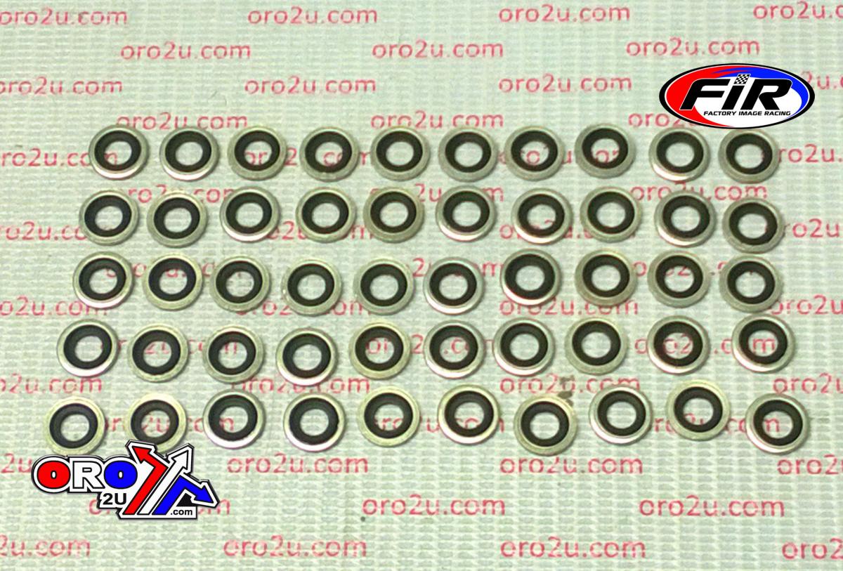 FIR Bonded Sealing Washer M6 PK50, M6x10x1mm / Self Centering