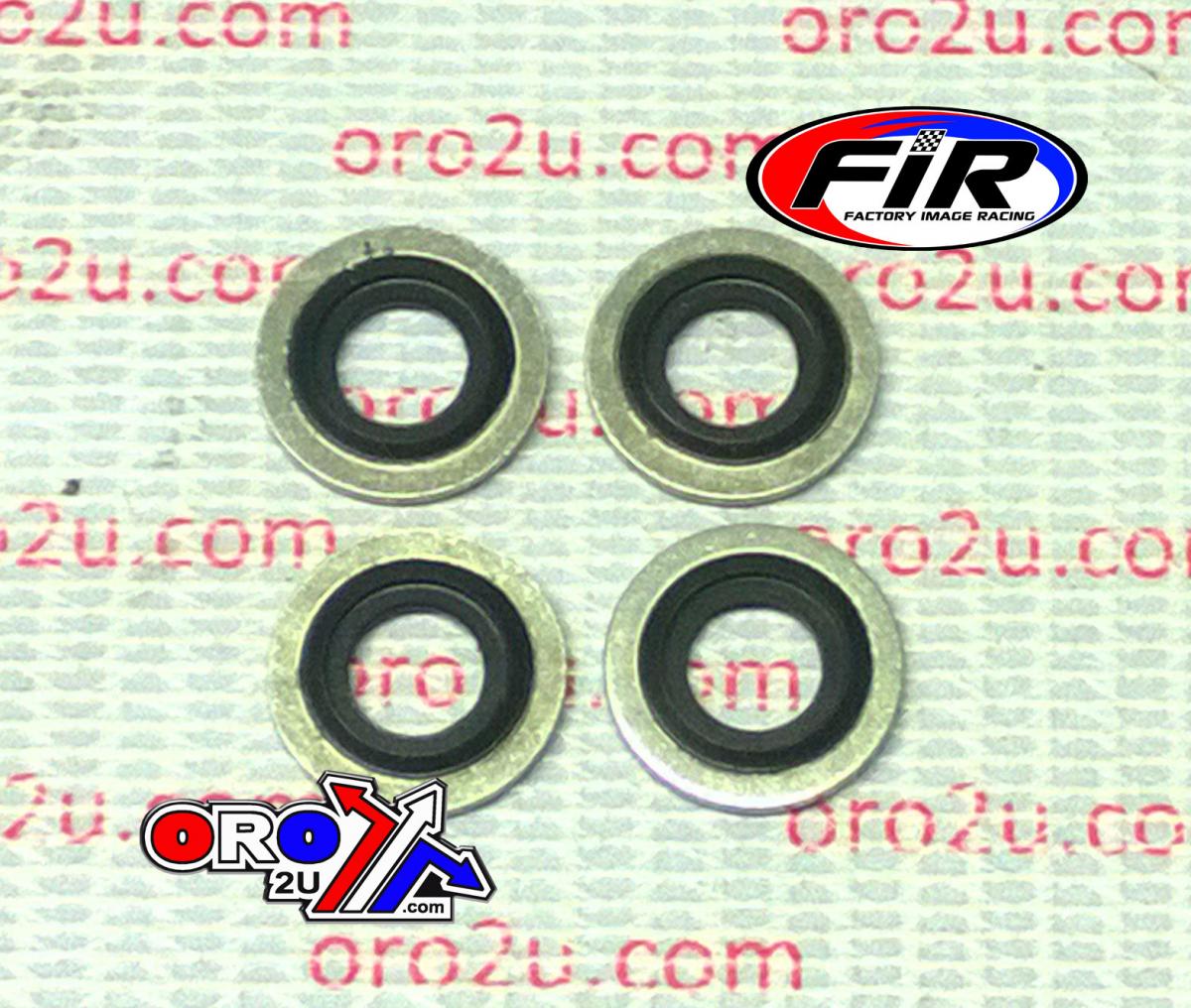 FIR Bonded Sealing Washer M8 Pk4, M8x14x1mm / Self Centering