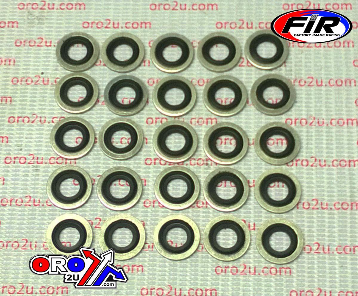 FIR Bonded Sealing Washer M8 PK25, M8x14x1mm / Self Centering