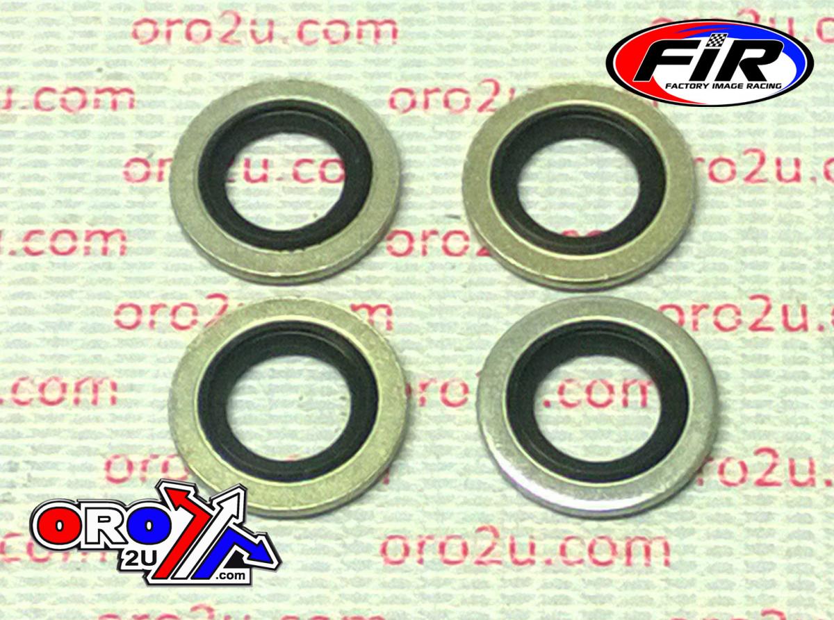 FIR Bonded Sealing Washer M12 Pk4, M12x19x1.5mm / Self Centering