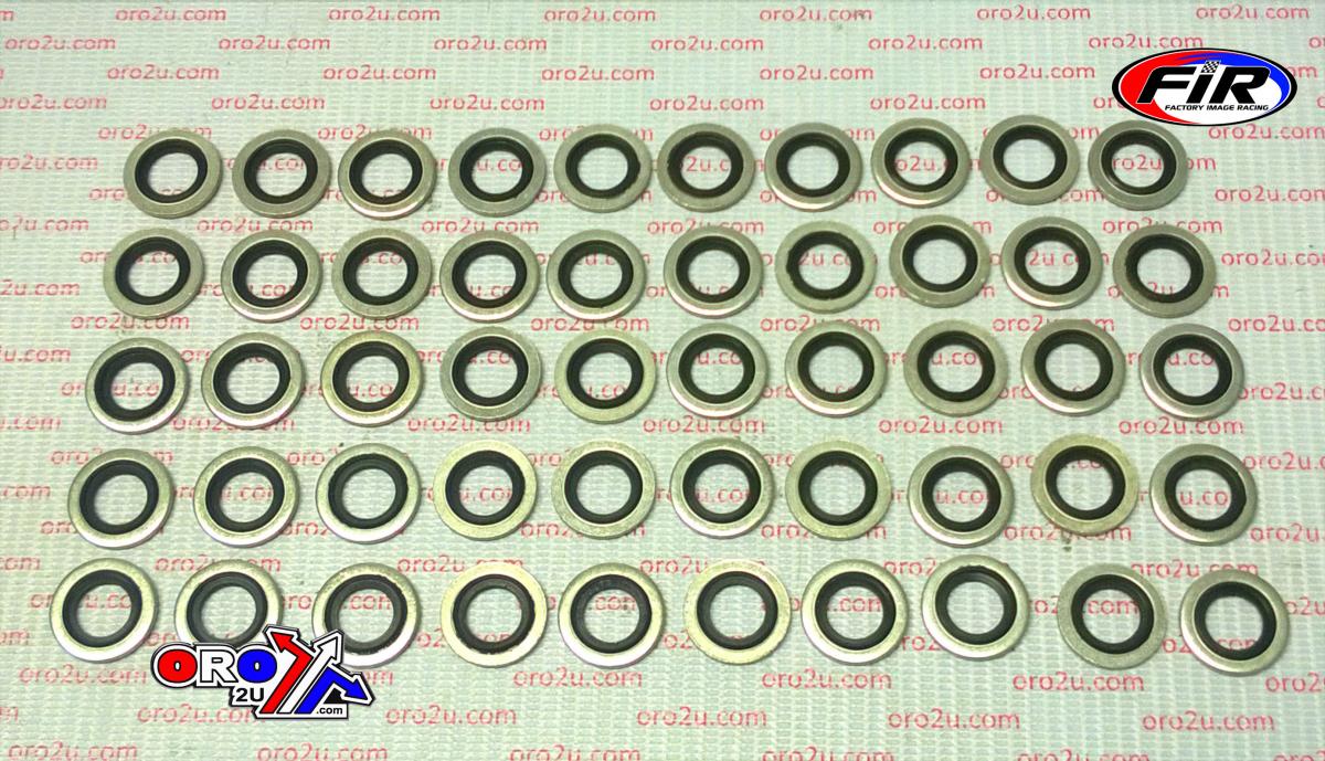 FIR Bonded Sealing Washer M12 PK50, M12x19x1.5mm / Self Centering