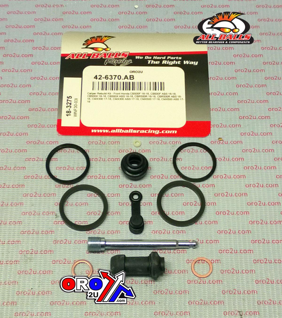 All Balls Racing Brake Caliper Rebuild Kit Allballs, Allballs 18-3275 Hon Cb/cbr/cmx/nc 300-700 16-22 Front