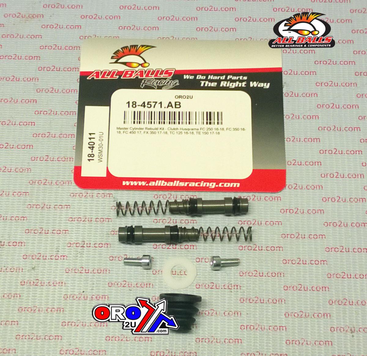 All Balls Racing Clutch Master Cyl Rebuild Kit Allballs, Allballs 18-4011 Husky FC/FX/TC/TE 125-450