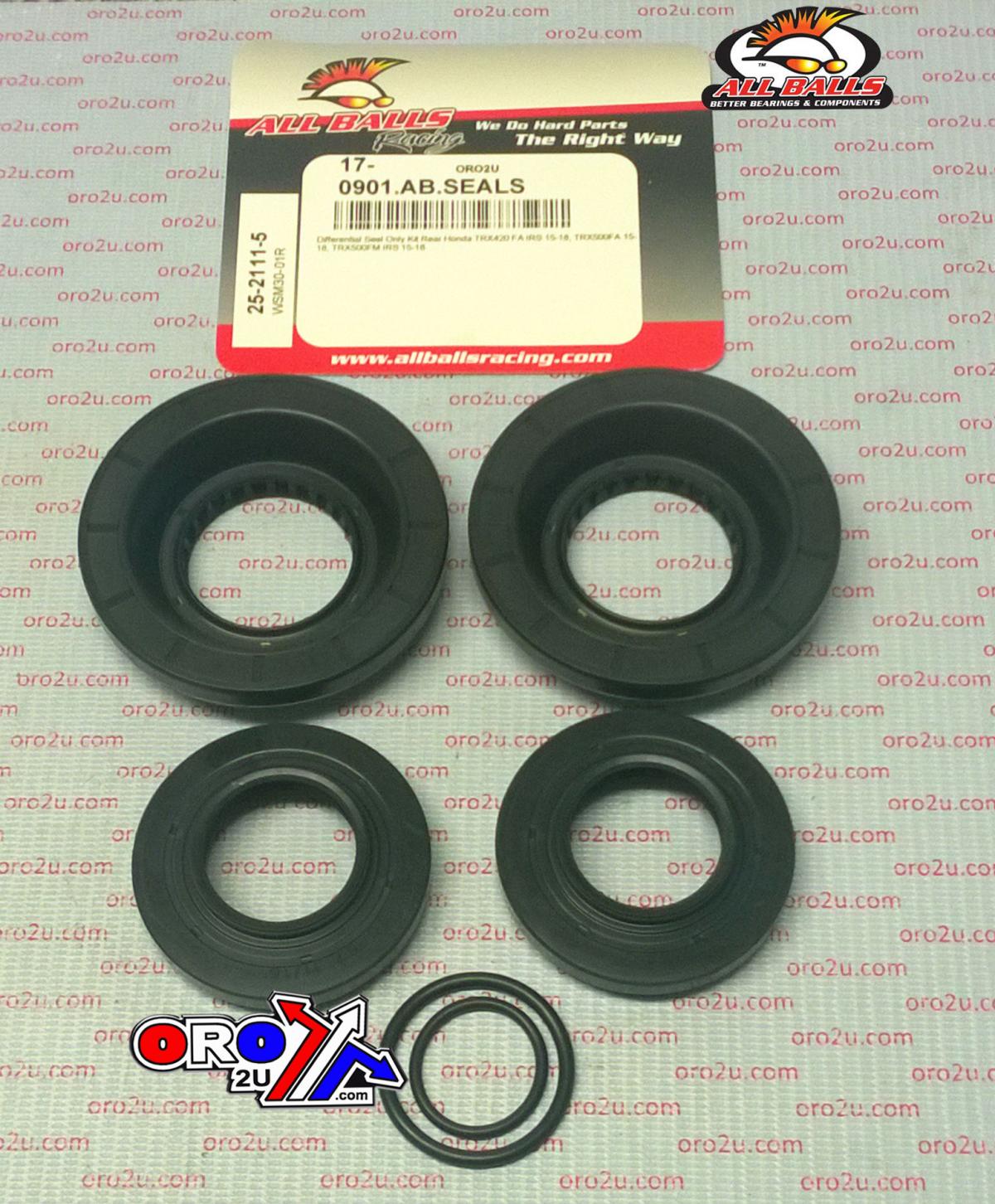All Balls Racing Differential Seals Kit Honda Trx, Allballs 25-2111-5