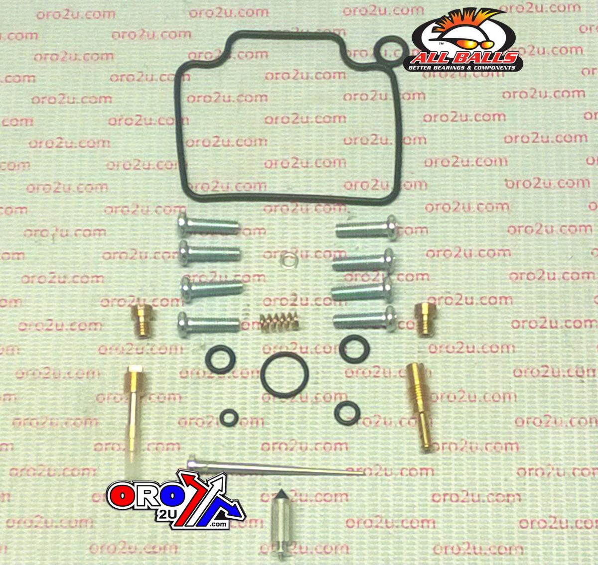 All Balls Racing Carburetor Rebuild Kit 07-09 Hon VT750, Allballs 26-1611 Road