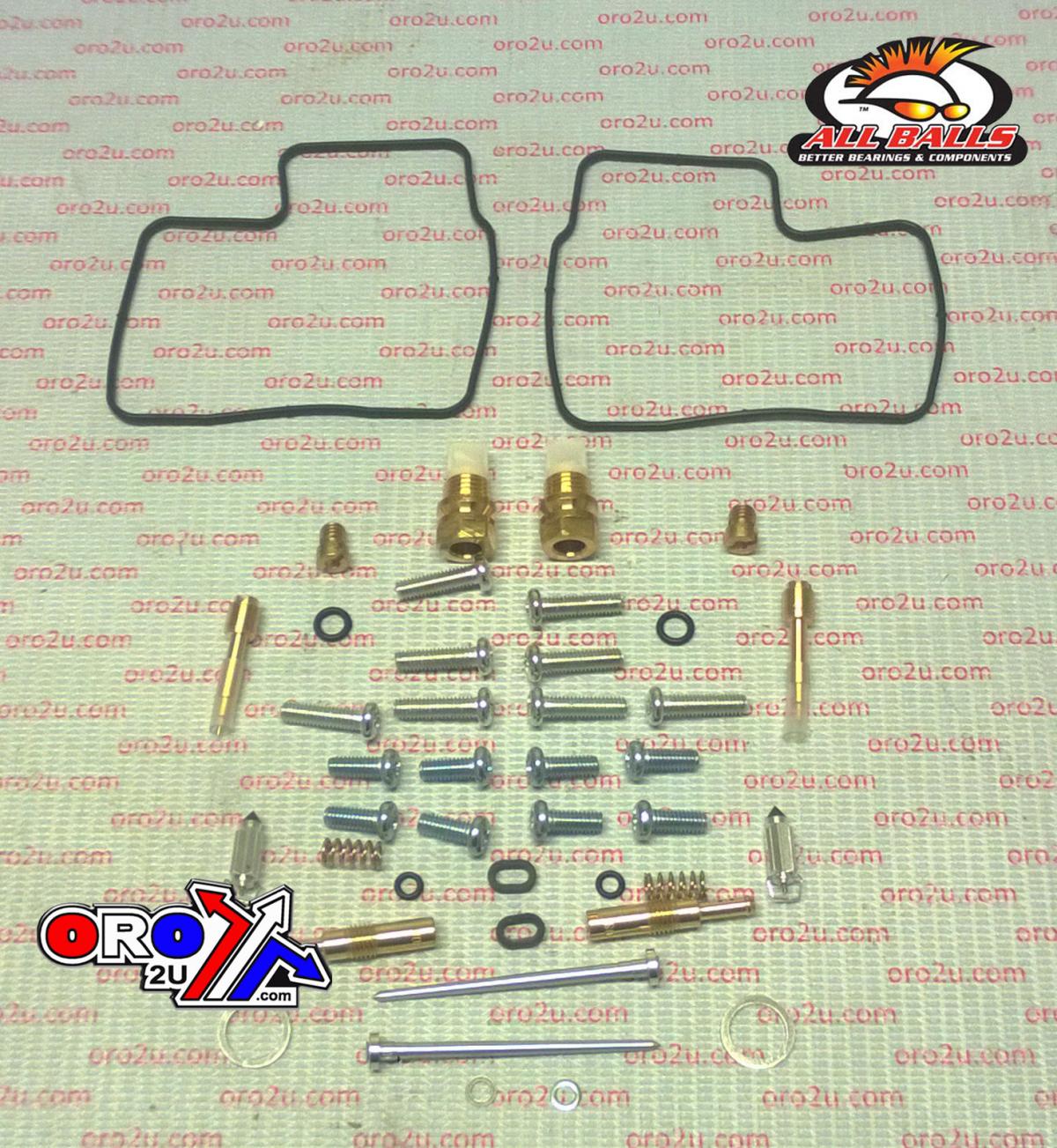 All Balls Racing Carburetor Rebuild Kit 1998 Hon VT750, Allballs 26-1612 Road